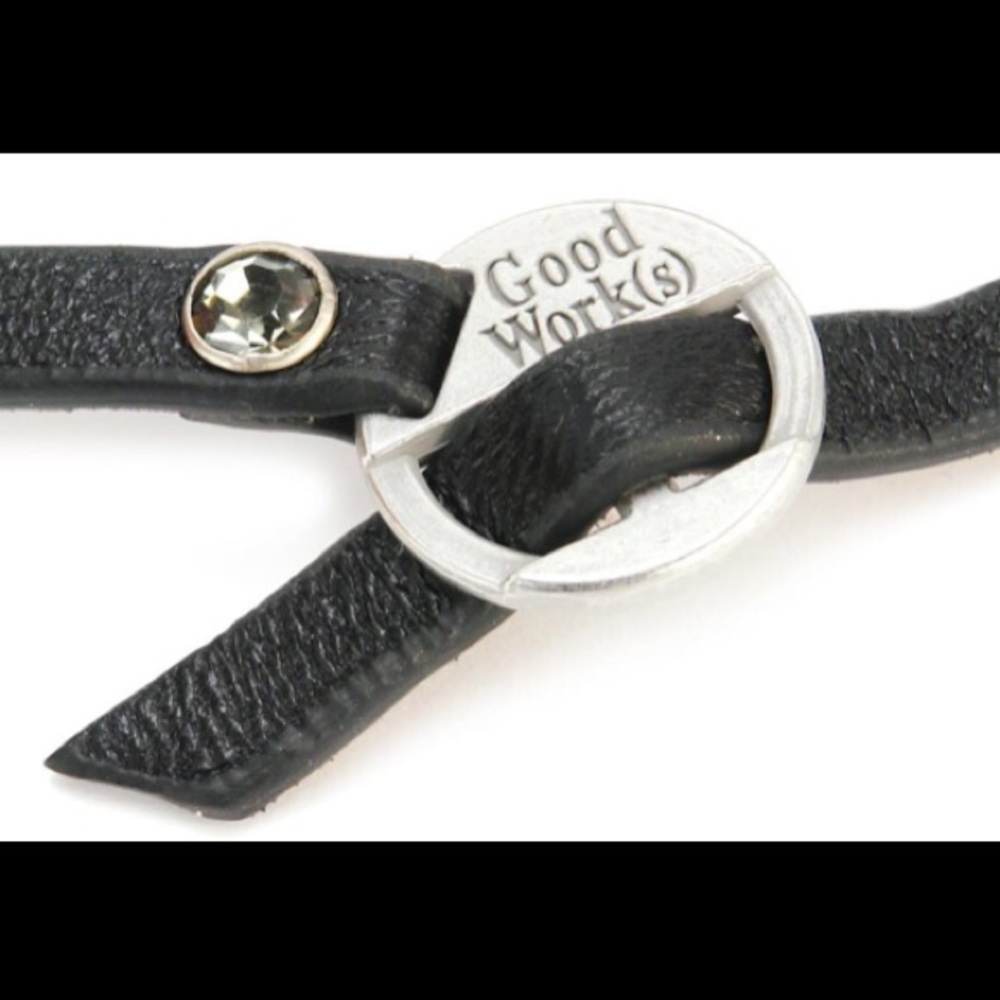 Rocker Navy Unisex Message Wrap Bracelet (Buckle) - Picture 6 of 8